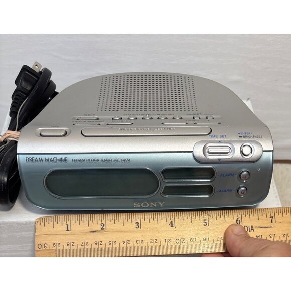 Sony Dream Machine FM/AM Clock Radio ICF-C273 With Dual Alarms & Snooze Function - Picture 5 of 9